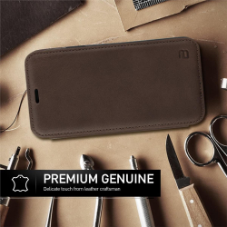 Etui BEZ Genuine Leather do iPhone X Brązowy-25920