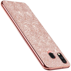 Etui BENTOBEN do Samsung Galaxy A40 różowe brokat-36320