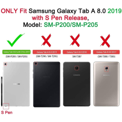 Etui TopAce do Samsung Tab A 8.0 S Pen 2019 P200-39159